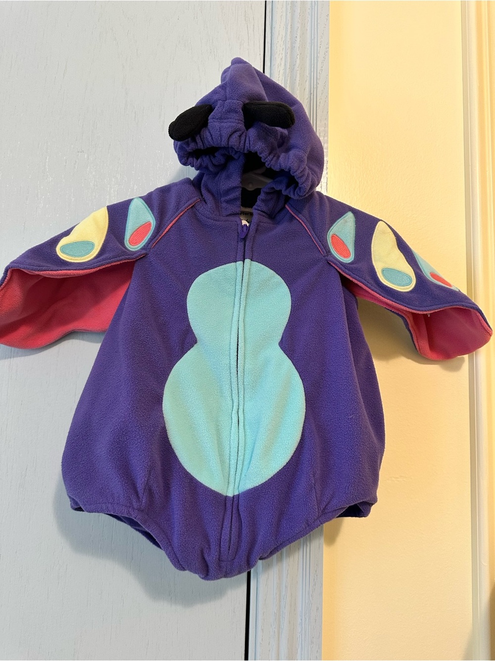 Carter's Baby Halloween Costume - Butterfly Fleece One-Piece Hooded Romper